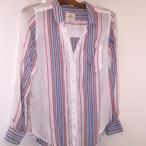 AEO stripe button up.